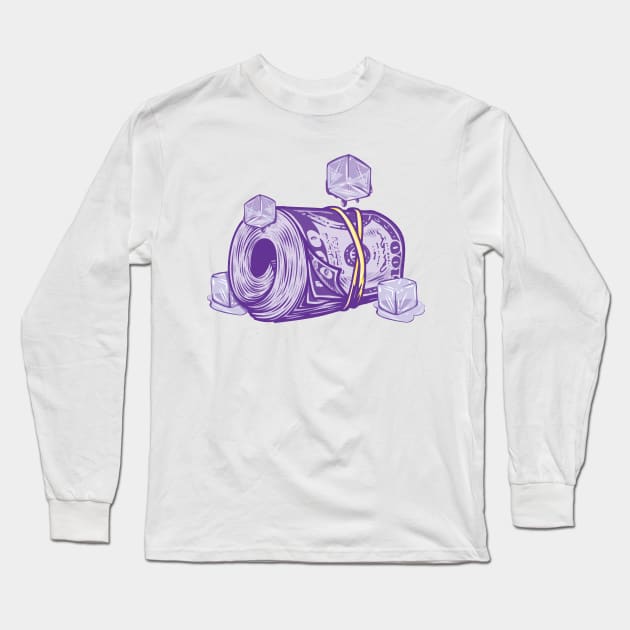 Lean spilled on the money stack Long Sleeve T-Shirt by deludedclothing